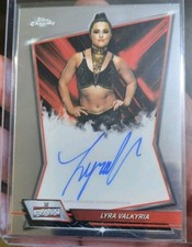 2026 Topps Chrome WWE Lyra Valkyria Red Brand On Card Auto!