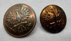 LOT 2 Vintage WW1 era Prussian German Army Service Uniform Buttons Military