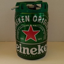 EMPTY HEINEKEN MINI KEG Beer Can 5L 1.32 Gallons - EMPTY With Taps Spout