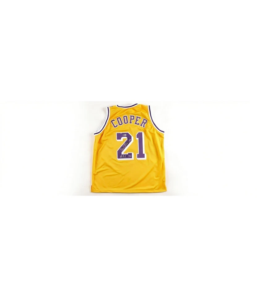 Maillot signé Michael Cooper HOF 24 Beckett Defensive Basketball Pro - Photo 2/2
