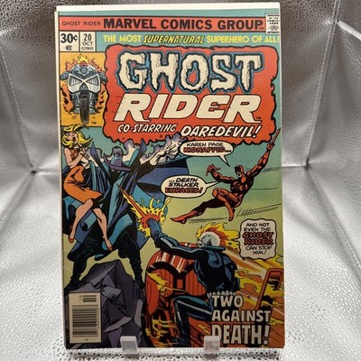 Ghost Rider #20 - Marvel Comics (1976) Death Of Smasher -Daredevil Karen Page