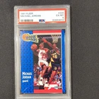 Fleer 1991 League Leaders Michael Jordan #220 Bulls PSA 6 Basketball Card