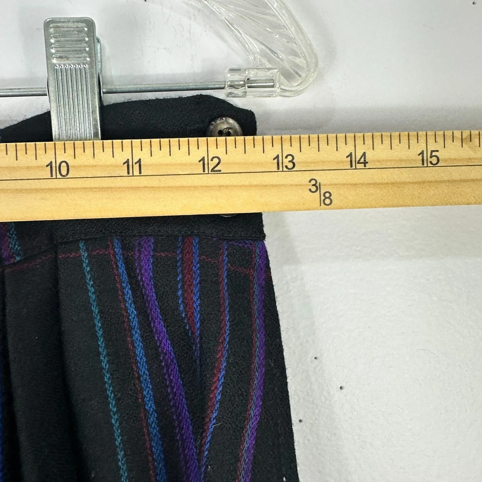 Falda midi vintage Weiners 8 de lana a cuadros Preppy Dark Academia Indie Grunge años 90 Foto 4 de 4