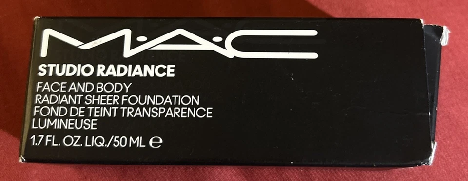 MAC Studio Radiance Face & Body Radiant Sheer Foundation, N0, 1.7OZ. NEW IN BOX - Image 3 of 3