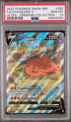 2022 Pokemon SWSH UPC Black Star Promo Charizard V Alt Art