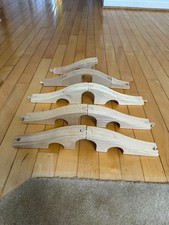Lot of 4 Wooden Bridge Overpass Tunnel Railway Train Wood
