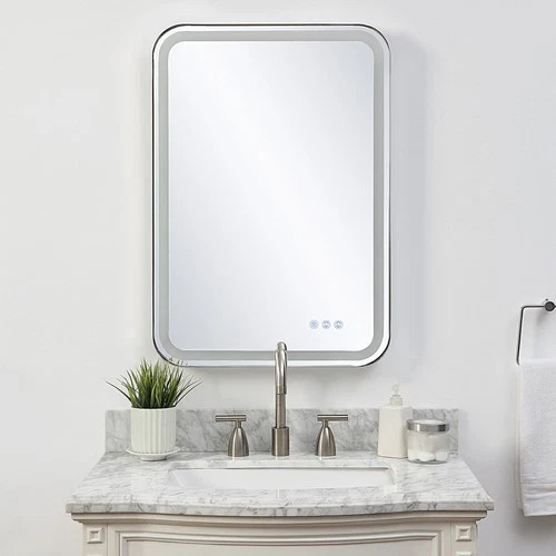 Uttermost 09945 Crofton 22-1/4"W x 32-1/4"H Rectangular Flat - Silver - Picture 4 of 6