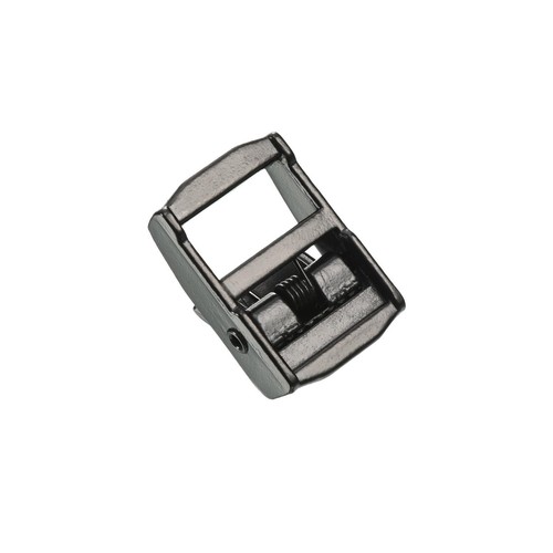 Zinklegierung 20 mm dünner Typ Gurtband Schnalle Metall Presse Nockenschloss, schwarz - Bild 3 von 5