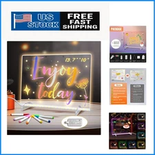 Illuminated Drawing Board, 13.7" x 10" - Kids' Art with 4 Light Modes & Stands