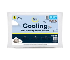 Serta 2- Pack Cooling Gel Memory Foam Bed Pillow