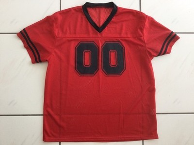 #00 unnamed FOOTBALL JERSEY Red/Black men s size XL (unworn)