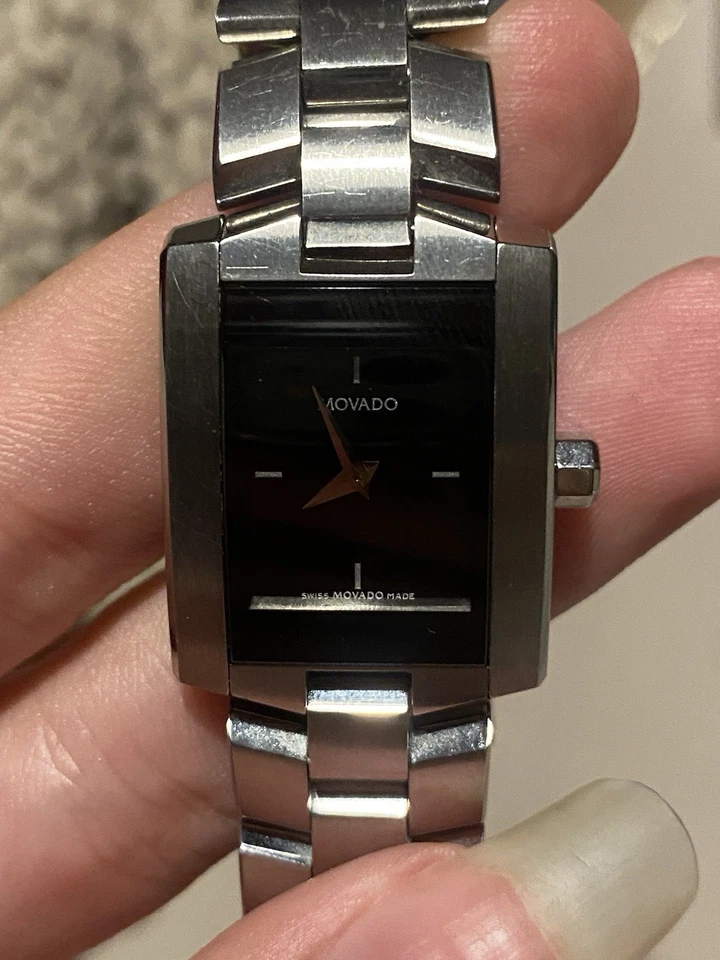 Movado Ladies Eliro Museum Black Dial Stainless Steel Bracelet Watch 84C1415 - image 4 of 4