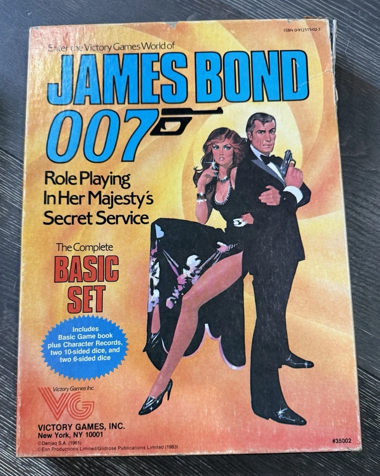 Dungeons & Dragons Basic Expert Rules 1980 James Bond Box 1983 - Image 3 of 4