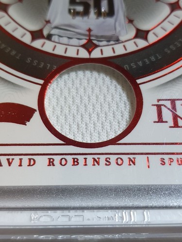 2023 National Treasures David Robinson #PATCH RED /10 Game Worn Jersey - Picture 2 of 4