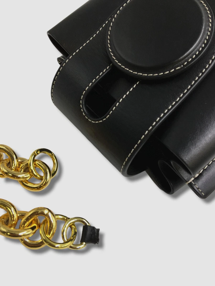 538 Yuzefi Women s Black Daria Leather Bucket Bag