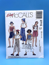 UNCUT 2000 2715 Easy McCall's pattern - tank/pants/shorts - Child 12, 14, 16