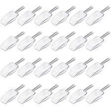24 Pcs Multi Purpose Kitchen Scoops Acrylic Clear Ice Scoop for Containers Ca...