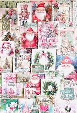 Christmas Paper Kit for Junk Journals Scrapbooking Christmas Paper Crafting X77