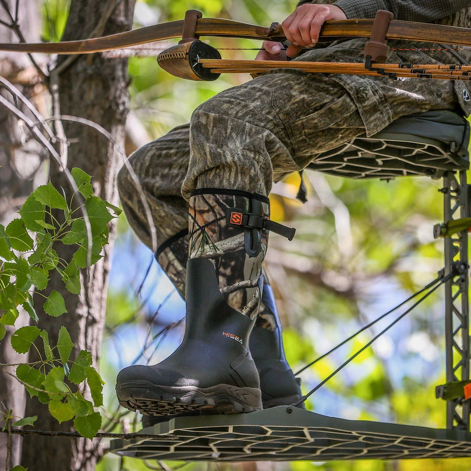 HISEA Men's Neoprene Rubber Hunting Boots Insulated Muck Working Rain Snow Boots - Image 4 of 4