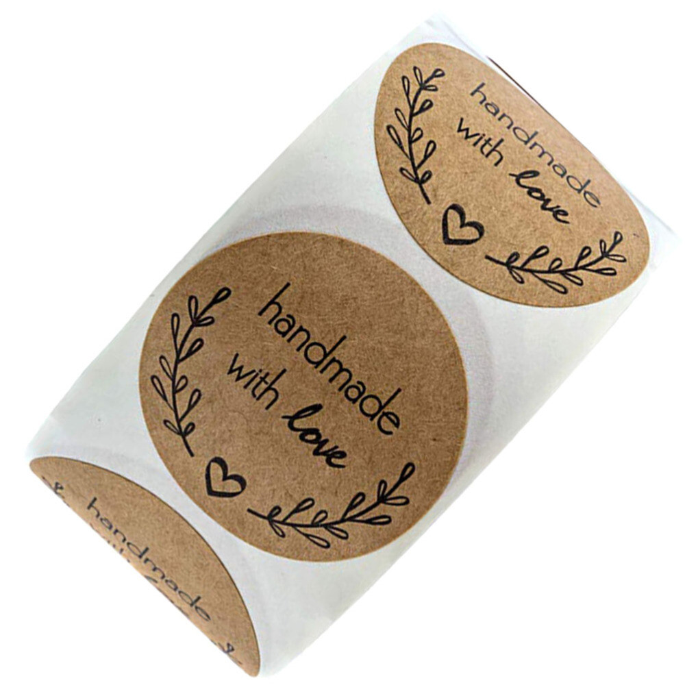 Party Favor Sticker Valentine's Day Gift Tag Round Label Roll Heart Seal Labels