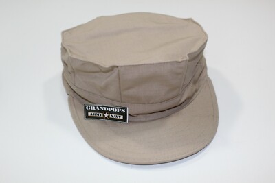 USMC Khaki 8 Point 2-PLY Nylon Cotton Rip - Stop Top Stitch No EGA
