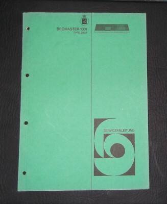 Serviceanleitung Schaltplan B&O Bang Olufsen Beomaster 1001 Manual
