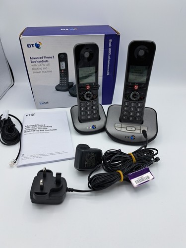 BT Advanced Z Two-Handset Cordless Phone Blocks 100% Of Nuisance Calls - 090645 - Zdjęcie 8 z 8