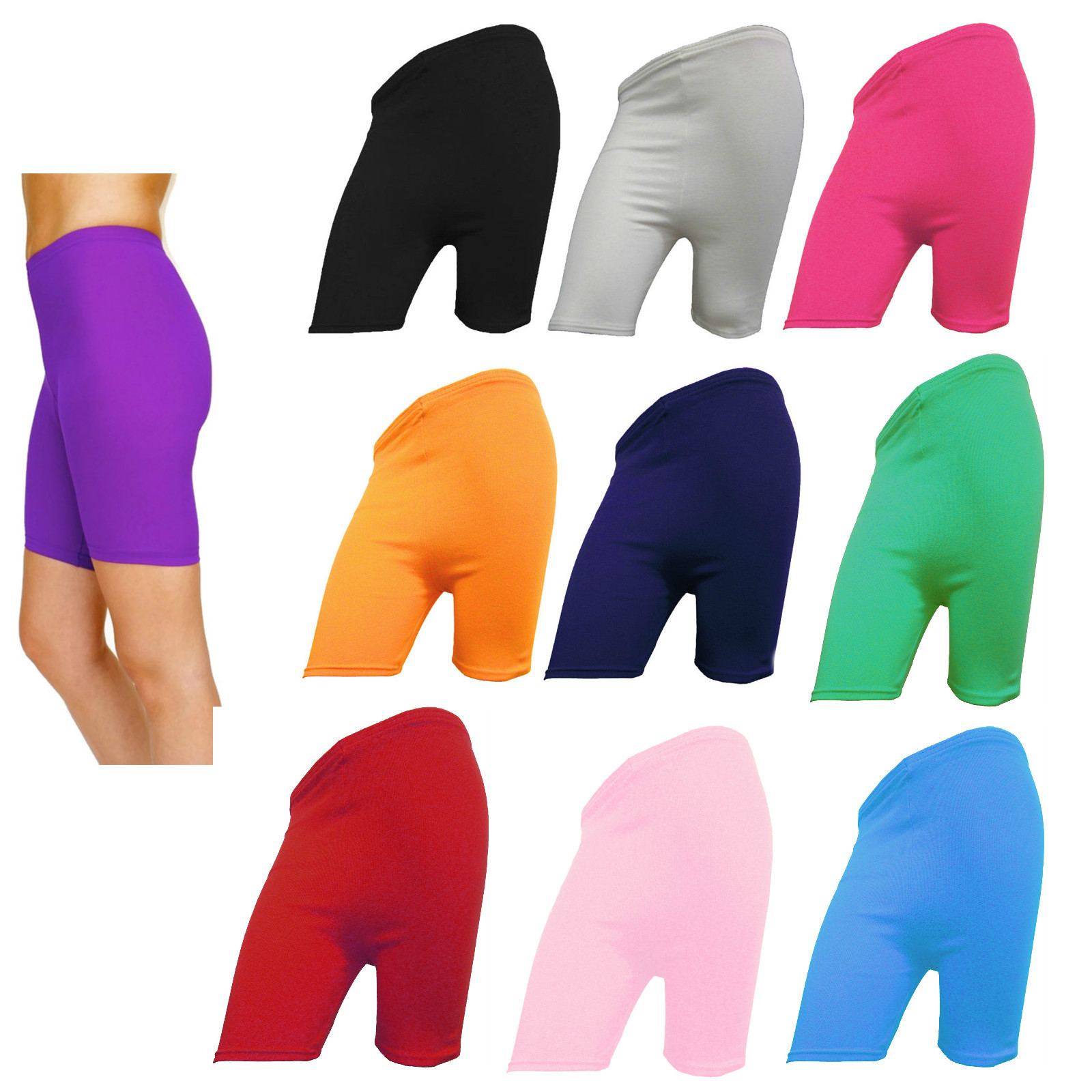 ALTRA LEGGINGS SPORTIVI CASUAL DONNA CICLISMO ELASTICIZZATO COTONE LYCRA