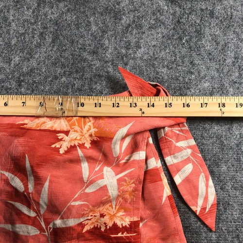 Tommy Bahama Silk Wrap Skirt Women's XS Tropical Print Coral Beach Cover Up - Picture 3 of 6