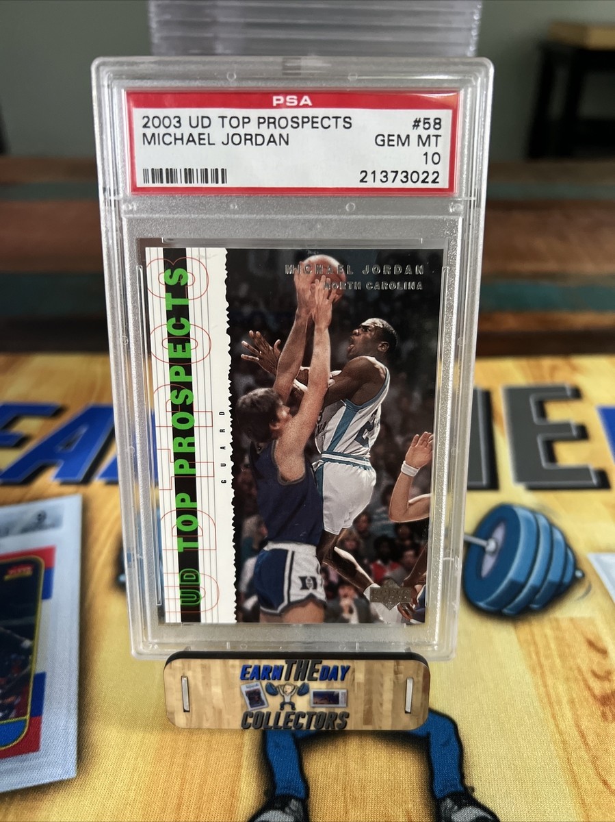 2003 2004 Upper Deck UD Top Prospects Michael Jordan #58 PSA
