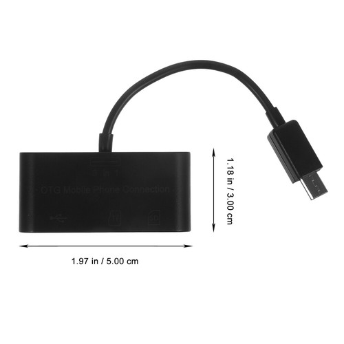 3 in Otg Card Reader Multifunction Adapter Phone Connection Mobile Connector - 第 7/12 張圖片