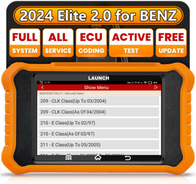 LAUNCH Creader Elite 2.0 OBD2 Diagnosegerät Profi KFZ Scanner Für Mercedes Benz