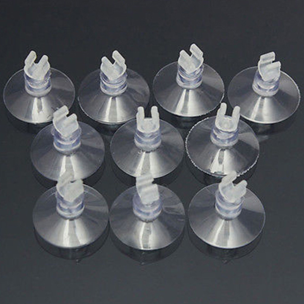 10* Aquarium Fish Tank Suction Cup Sucker Holders For Air Line Tube