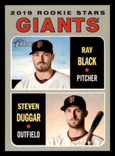 2019 Topps Heritage #267 Rookie Stars Ray Black/Steven Duggar Giants RC