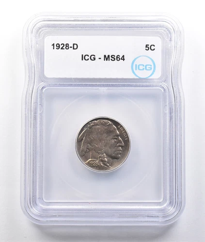 1928-D Indian Head Buffalo Nickel MS64 ICG *3762