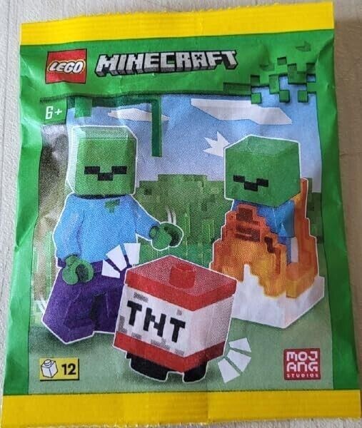 LEGO Minecraft Mini Set: Zombie Minifigure with Burning Baby