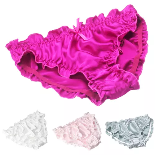 Damen Seide Satin Slip Nahtlos Höschen Schlüpfer Unterwäsche Dessous Unterhose - Bild 2 von 24