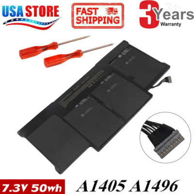 for 2012-2017 Apple MacBook Air 13 inch A1466 Battery Fit P/N:A1496 A1405 A1377