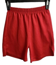 Vintage Dodger Sportswear Red Size Small Polyester Elastic Waist Gym Shorts