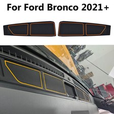 2x For 2021-2024 Ford Bronco Silicone Anti-dust Dash Dashboard Cover Mat Orange