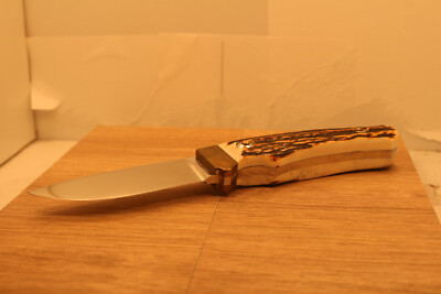 Vintage Linder Messer Solingen Germany Inox Stag Handle Fixed
