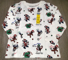boys NEW NWT CHRISTMAS TEE SHIRT sz 5/6 cute SPORTS SNOWMAN GINGERBREAD SANTA