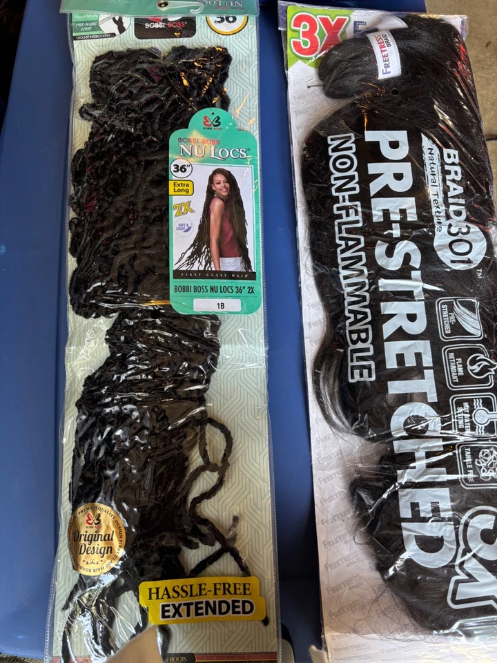 Lot Hair Extensions Braids Locs -NEW- Bobbi Boss Nu Locs - Изображение 3 из 3