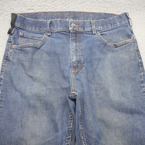 Duluth Jeans Mens 38x32 Blue Standard Fit 40 Grit Stretch Denim - Picture 2 of 14