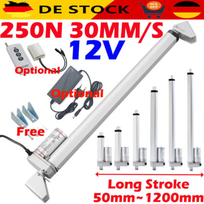 12V Linearantrieb Elektrisch Linear Actuator Schnelle Geschwindigkeit 30mm/s