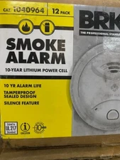 (12 PACK) First Alert 10-Year Battery-operated Ionization Sensor Smoke Detector