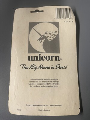 ダーツ GO!GO!UNICORN ダーツ > ハードダーツ > ブランド【ヤ行】 > ユニコーン