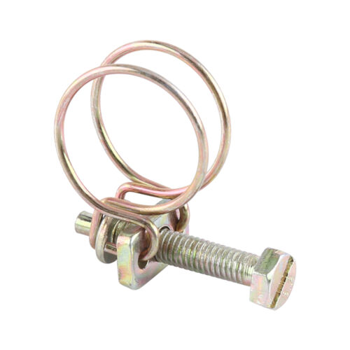 10pcs Adjustable Double Wire Water Hose Barb Clamp Pipe Clip Hoop Plumbing - Picture 8 of 13