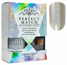 LeChat Perfect Match Spectra Soak off Gel + Nail Lacquer #SPMS05 Stellar Stars