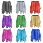 Ladies SEQUIN Sparkle 2 Layer LYRICAL SEQUIN Dance Show Festival Costume SKIRT